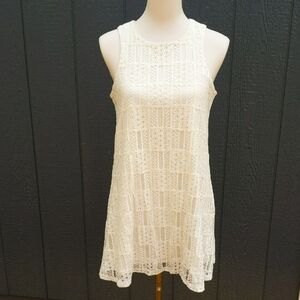 Elegant Cream Lace Dress